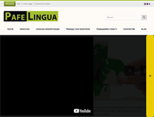 Tablet Screenshot of pafelingua.com
